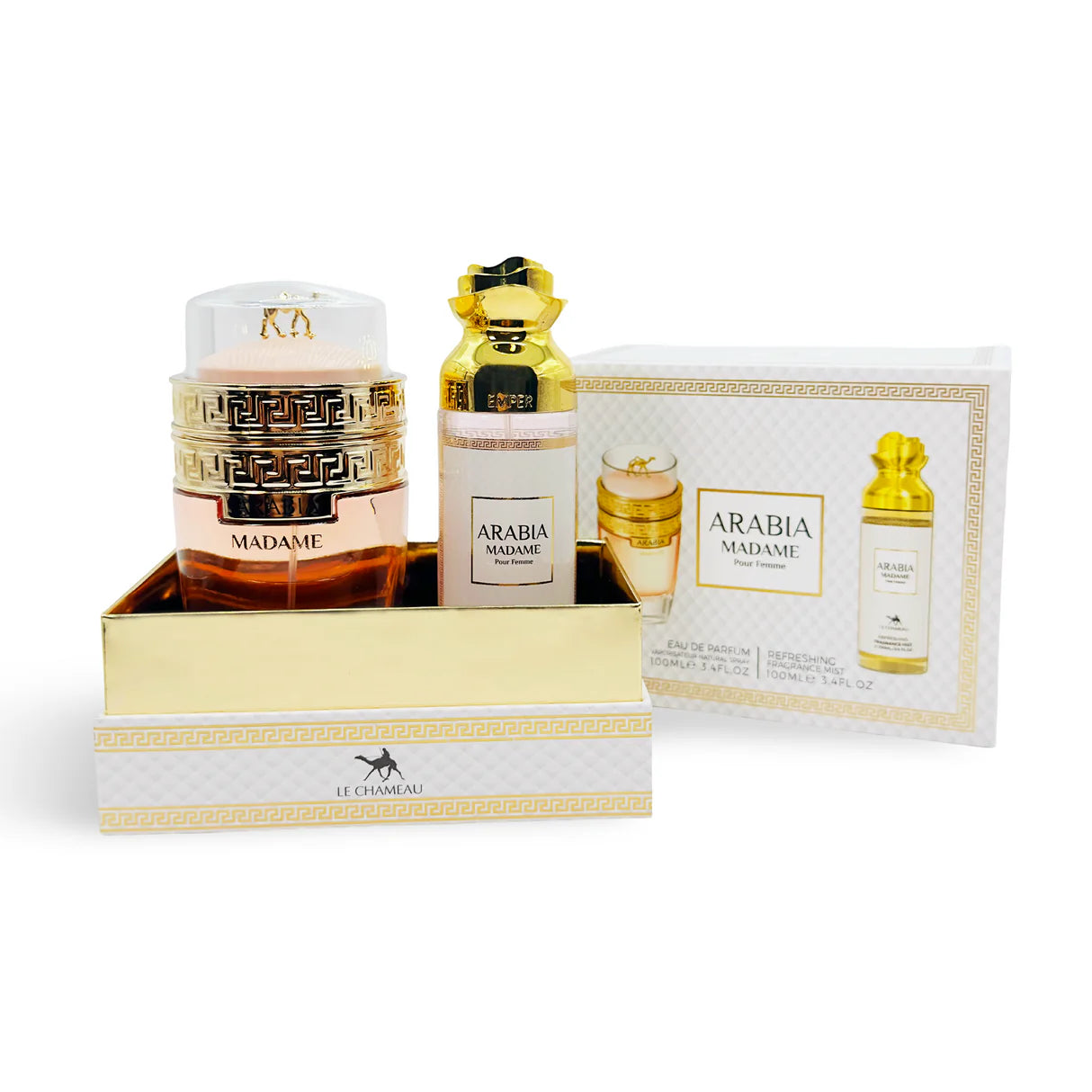 Arabian Madame Gift Set 2 in 1-Eau De Parfum & Body Mist - Original Fragrances From Dubai- Parfum With Notes of Lemon,Orange, and Vanilla